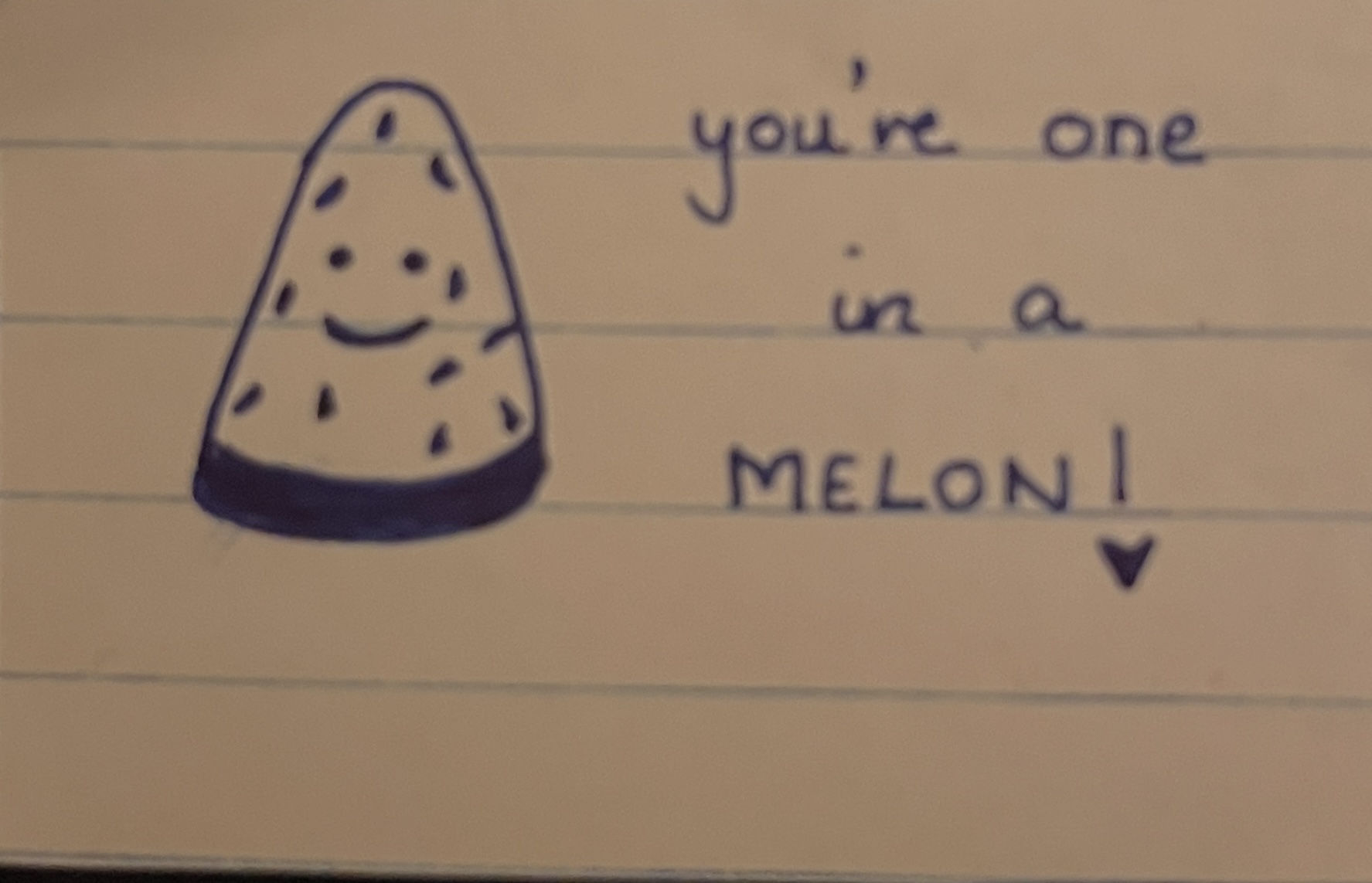 One in a Melon Drawing